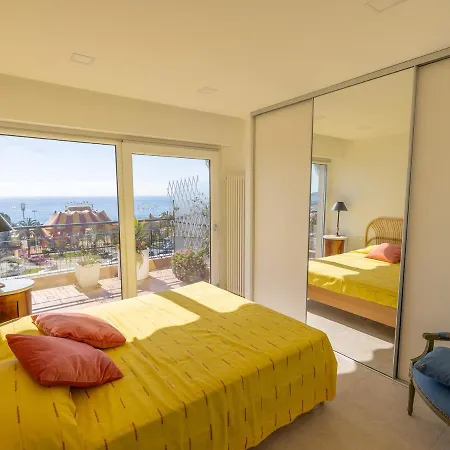 Magnifique 3p Climatise En Dernier Etage Avec Terrasse Face Mer, Proche Centre - Fr-1-196-326 * Menton